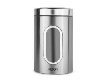 Steel Clear Round Jar 2500